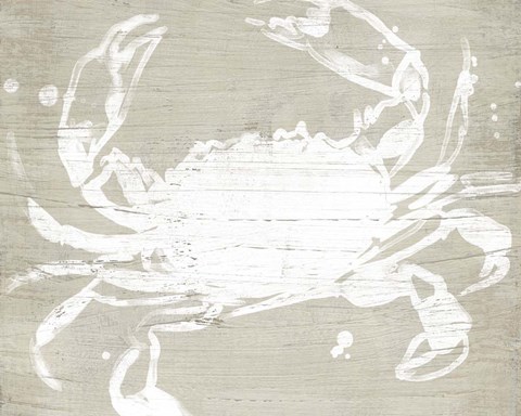Framed Weathered Crab I Print