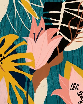 Framed Lily Lagoon II Print