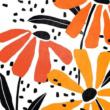 Framed Modern Paper Garden II Print