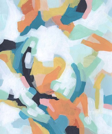 Framed Sorbet Swirl II Print