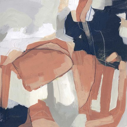 Framed Sienna Cement I Print