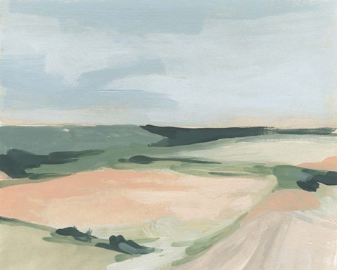 Framed Pastel Plains I Print