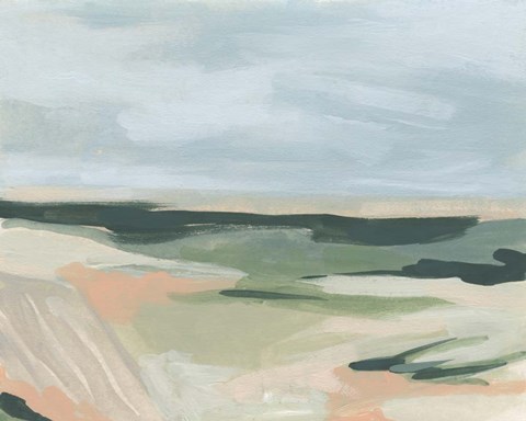 Framed Pastel Plains II Print