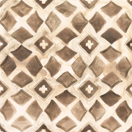 Framed Umber Tile III Print