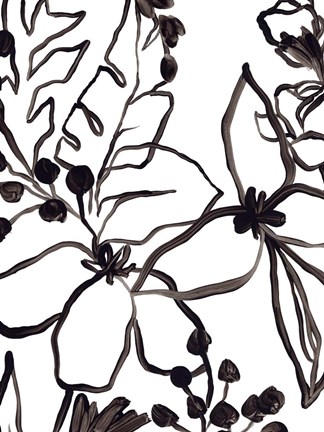 Framed Tropical Outlines IV Print