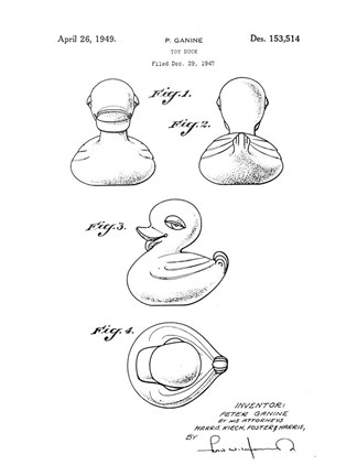 Framed Bath Time Patents IV Print