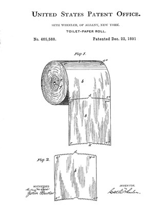 Framed Bath Time Patents VI Print