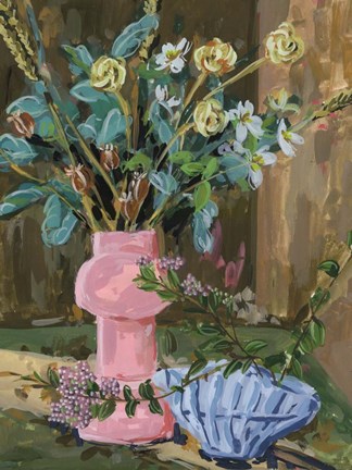 Framed Still Life Bouquet I Print