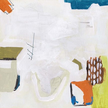 Framed Neon City Lights I Print