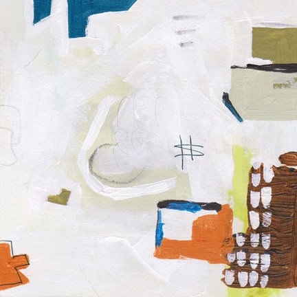 Framed Neon City Lights V Print