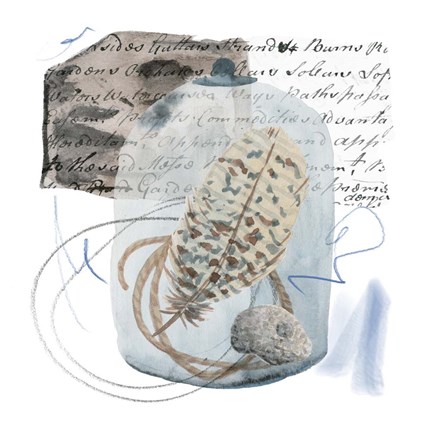 Framed Message in a Bottle III Print