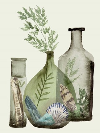 Framed Ocean in a Bottle IV Print