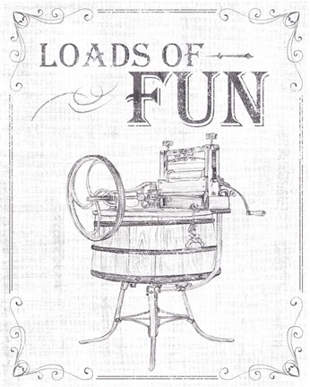 Framed Laundry Today IV Print