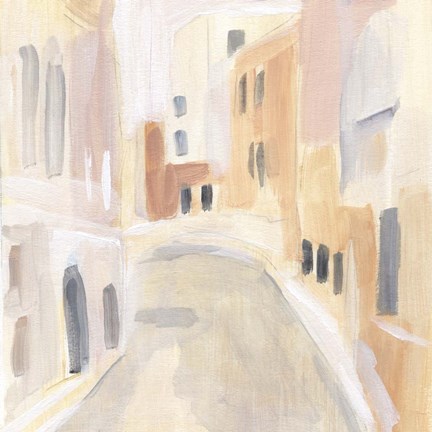 Framed Pastel Streets II Print