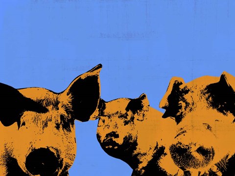 Framed Pop Art Farm III Print