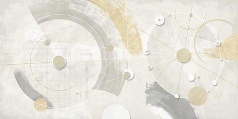 Framed Orbite gemelle Print