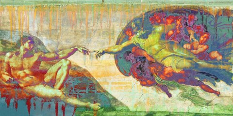 Framed Creation of Adam 2.0 Print