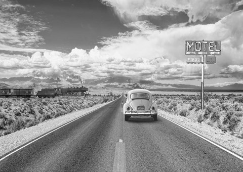 Framed Wandering in the USA Print