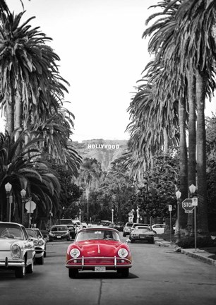 Framed Boulevard in Hollywood Print