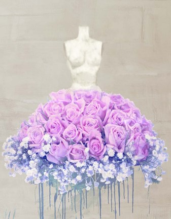 Framed Dressed in Flowers II Print