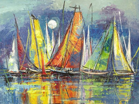 Framed Regata Notturna Print