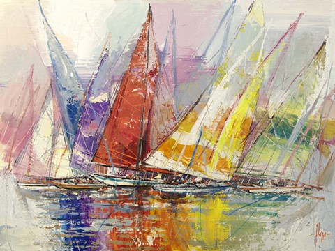 Framed Vele Riflesse Print