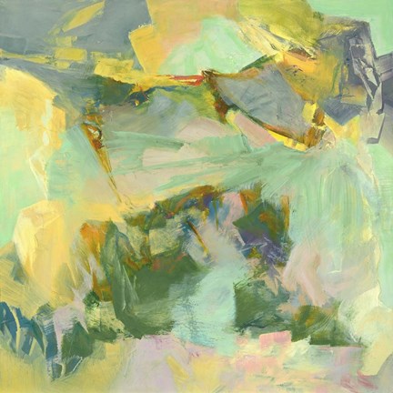 Framed Grass Pillow Print