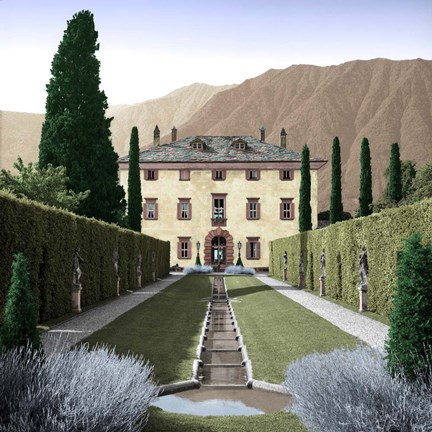 Framed Villa Balbiano No. 3 Print