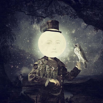 Framed Full Moon Print