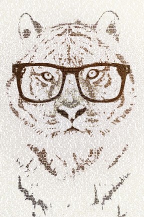 Framed Hipster Tiger Print