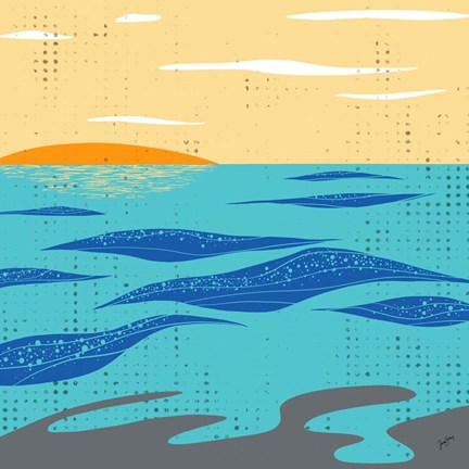 Framed Calm Surf Print