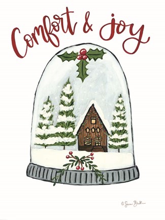 Framed Comfort and Joy Cabin Print