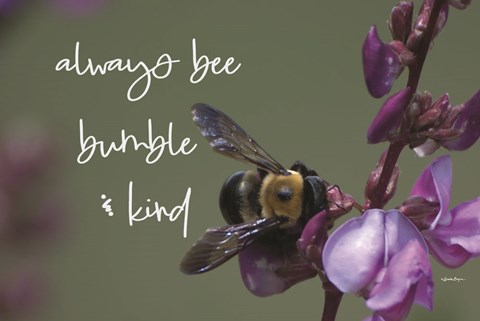 Framed Always Bee Bumble &amp; Kind Print