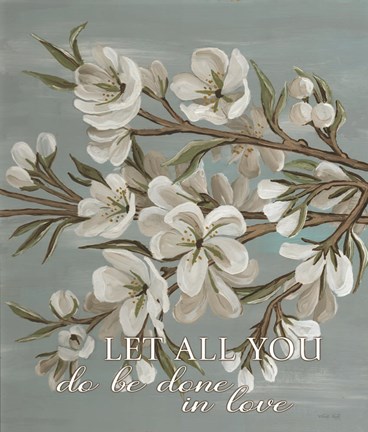 Framed Spring Done in Love Print