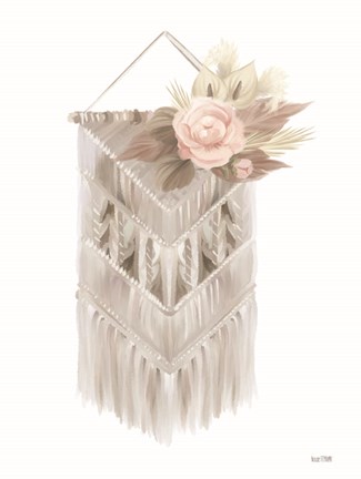 Framed Bohemian Macrame Print