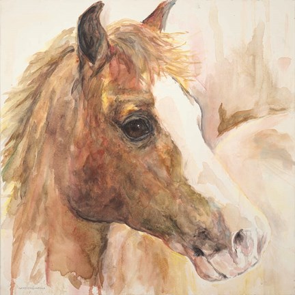 Framed Watercolor Horse Print