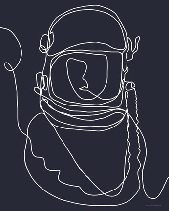 Framed Lines in Space 2 Print