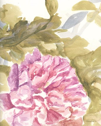 Framed Warm Violet 2 Print