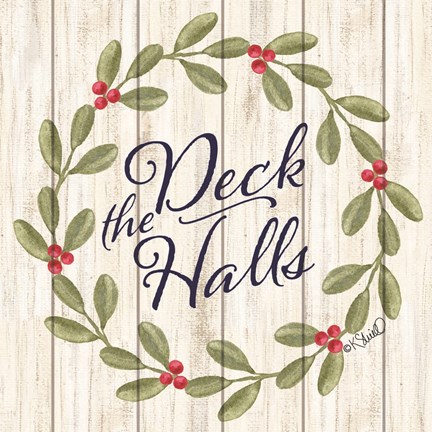 Framed Deck the Halls Print