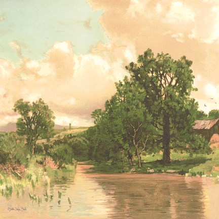 Framed Country Pond 2 Print