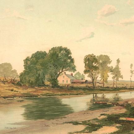 Framed Country Pond 3 Print