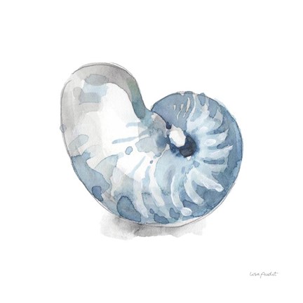 Framed Blue Escape Coastal 05 Print