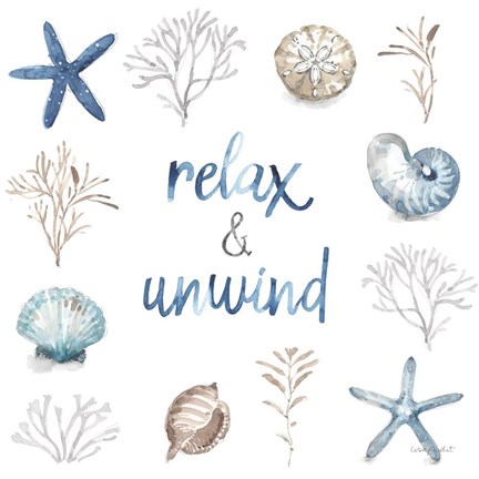 Framed Blue Escape Coastal 09 Print