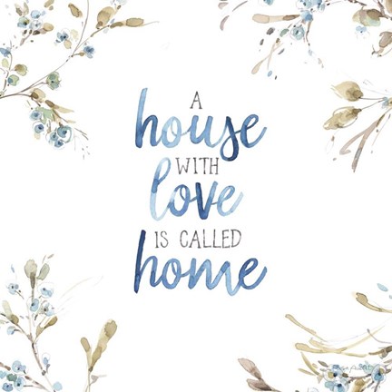 Framed Blue Escape 09 Print