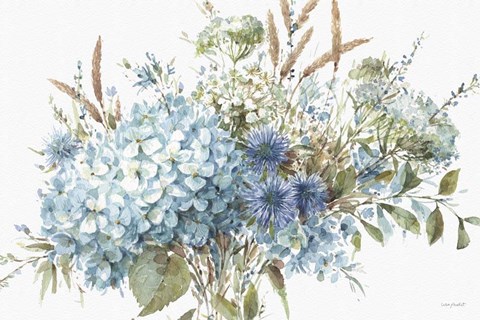 Framed Bohemian Blue 01A Print