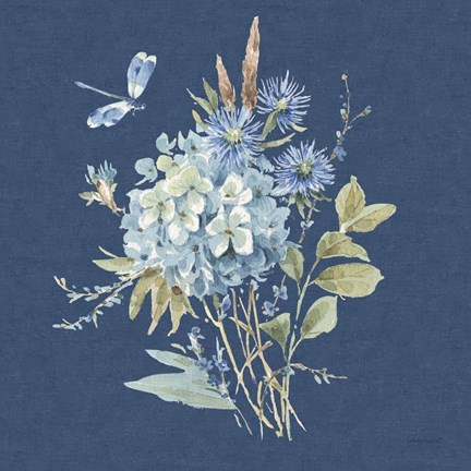 Framed Bohemian Blue 04B Print