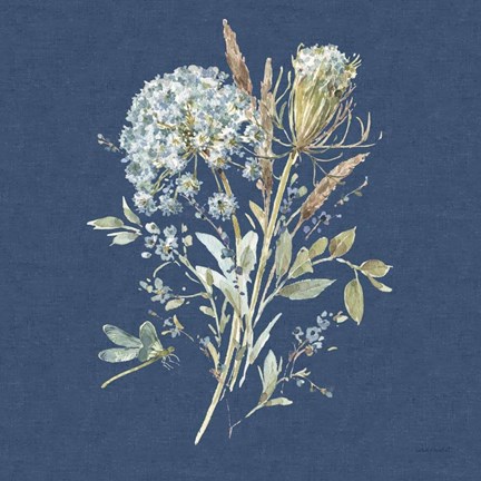 Framed Bohemian Blue 05B Print