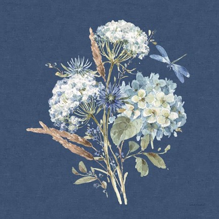 Framed Bohemian Blue 06B Print