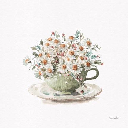 Framed Garden Tea 01 Print