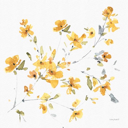 Framed Happy Yellow 04A Print